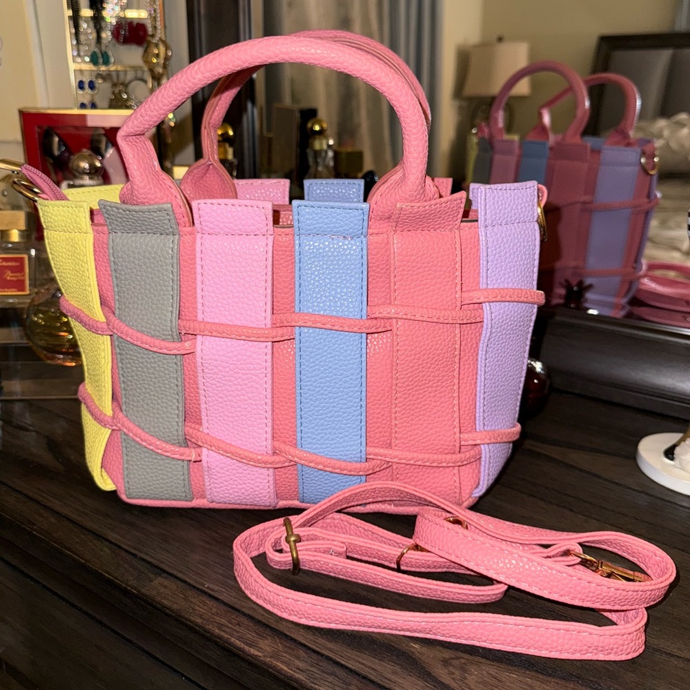 Leather Satchel Bag Scarlet